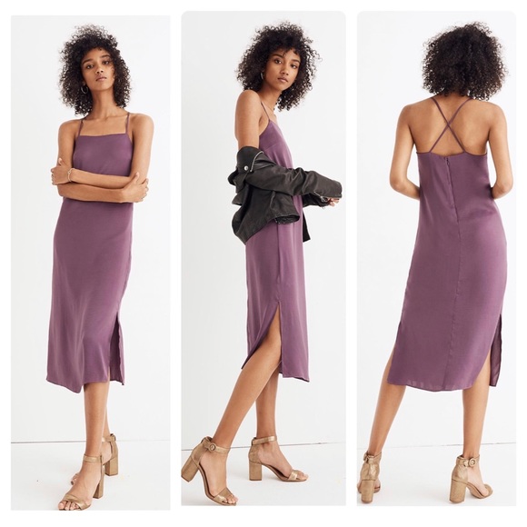 madewell apron slip dress